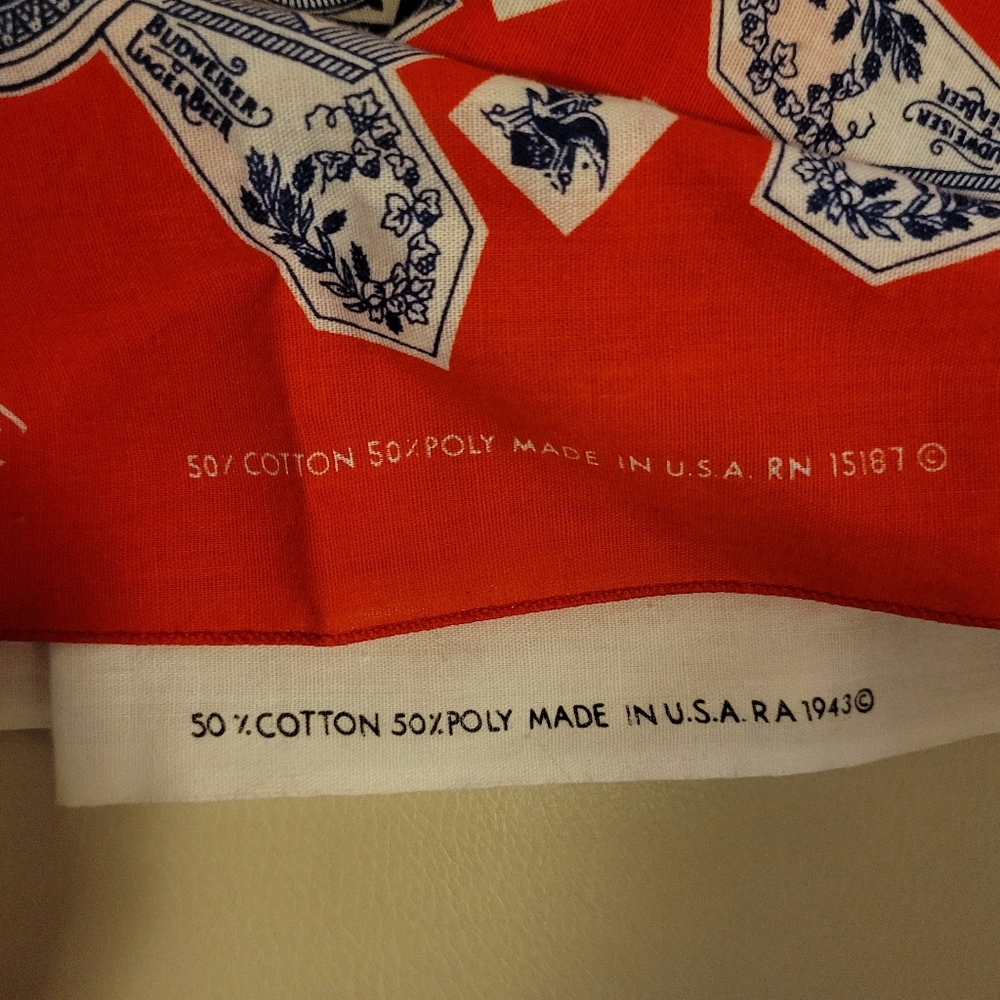 Retro Beer Bandanas ~ Michelob & Budweiser ~ GUC ~ Unisex ~ - Picture 12 of 13